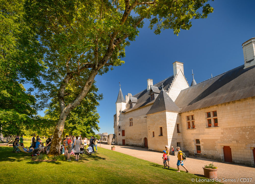 Inside the royal fortress of Chinon