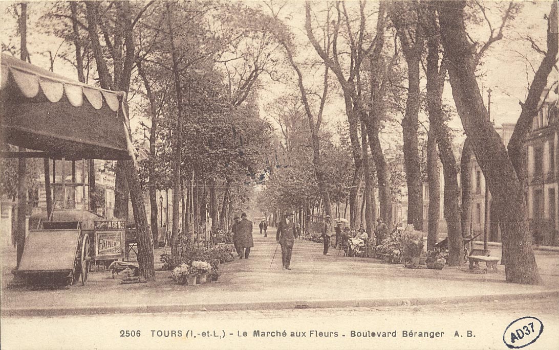 Vintage postcard - City of Tours - France