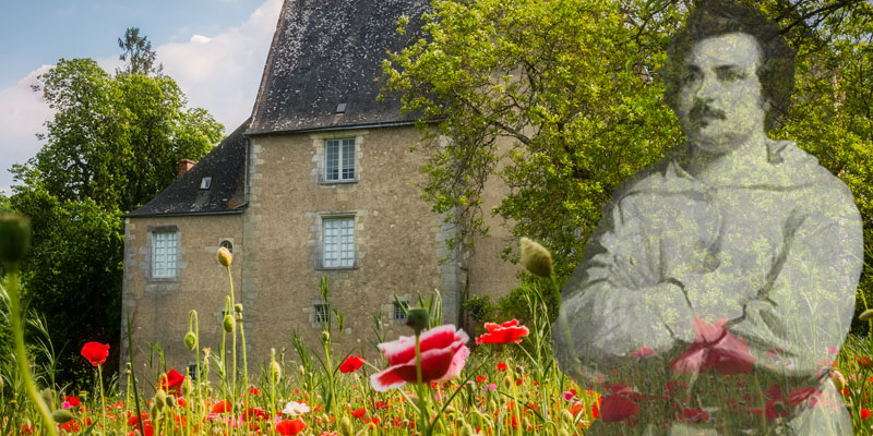 The Balzac Museum, in Saché. Visit Loire Valley, France.