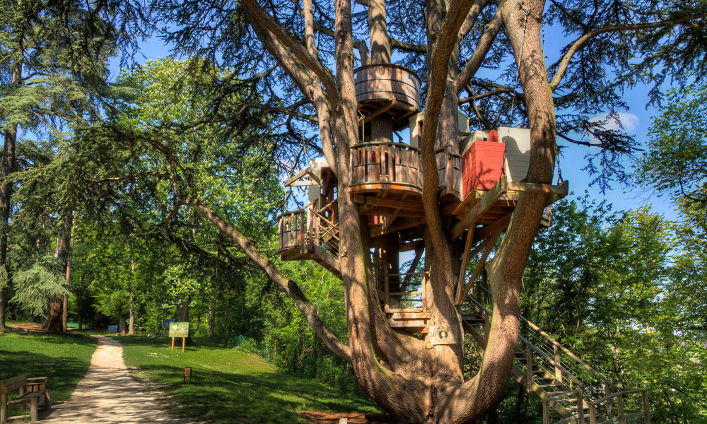 The tree hunt of the Château of Langeais, built by king Louis XI. France.