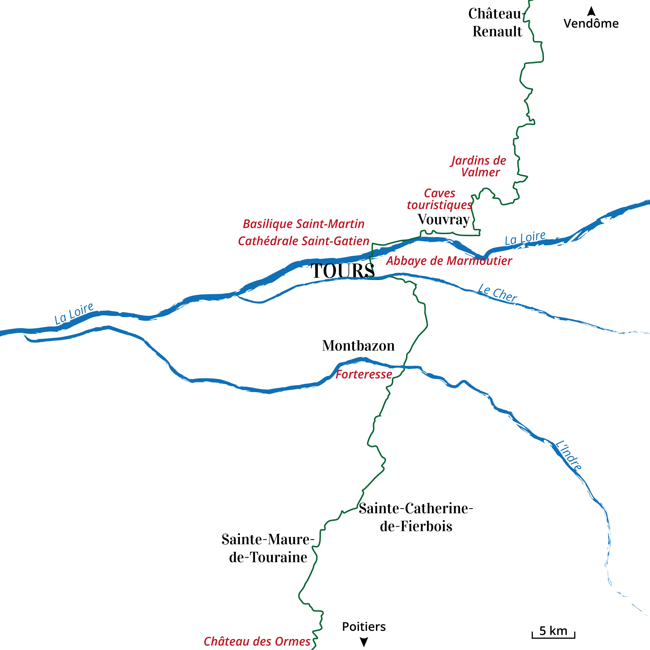 The way of Saint James - Tours, Loire Valley