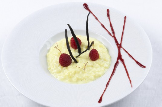 French rice pudding with saffron
