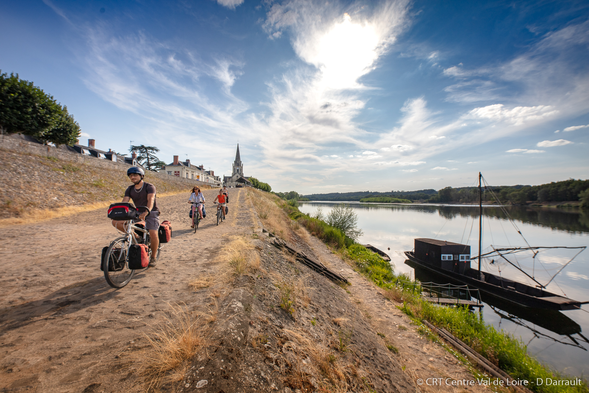 Bike ride near the Loire River