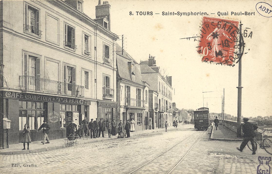 Vintage postcard: city of Tours