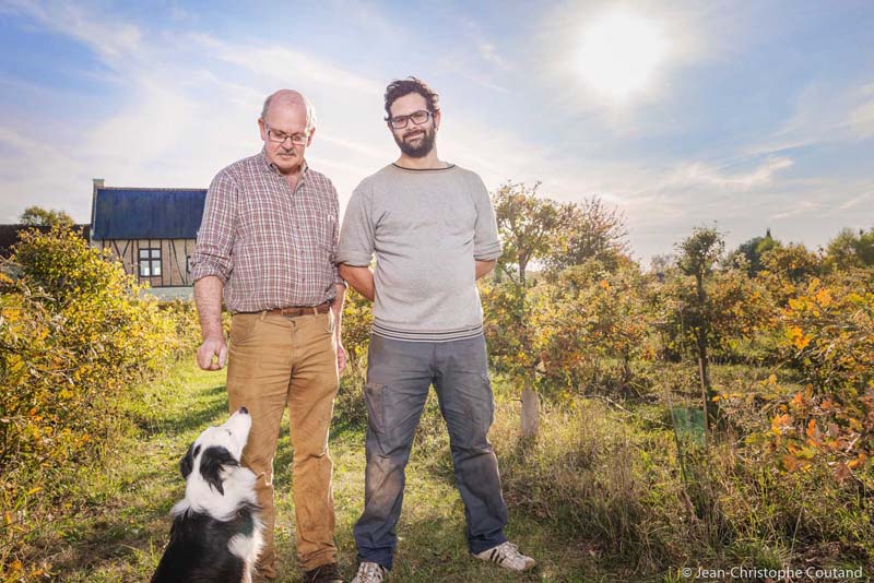 Louis Houette black truffle farm near Chinon, France.