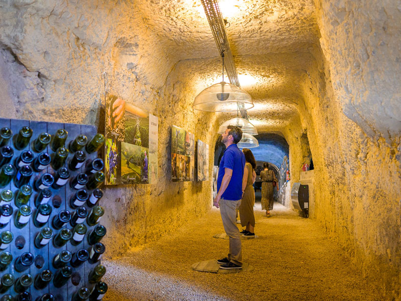 Caves Ambacia tour, located in Amboise, France. Welcome to the 17th century, 2h30 from Paris, nearby the royal castle of Amboise and along the Loire. South of Saint Ouen Les Vignes.