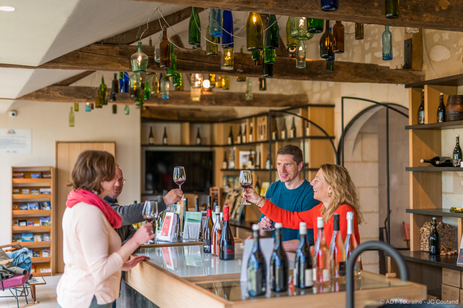 Tasting the estate's wines