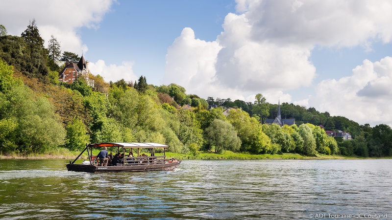 Boat trip on the Loire, from Tours. Loire Valley, France.