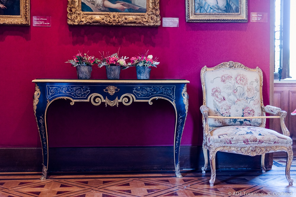 Bouquets in different rooms