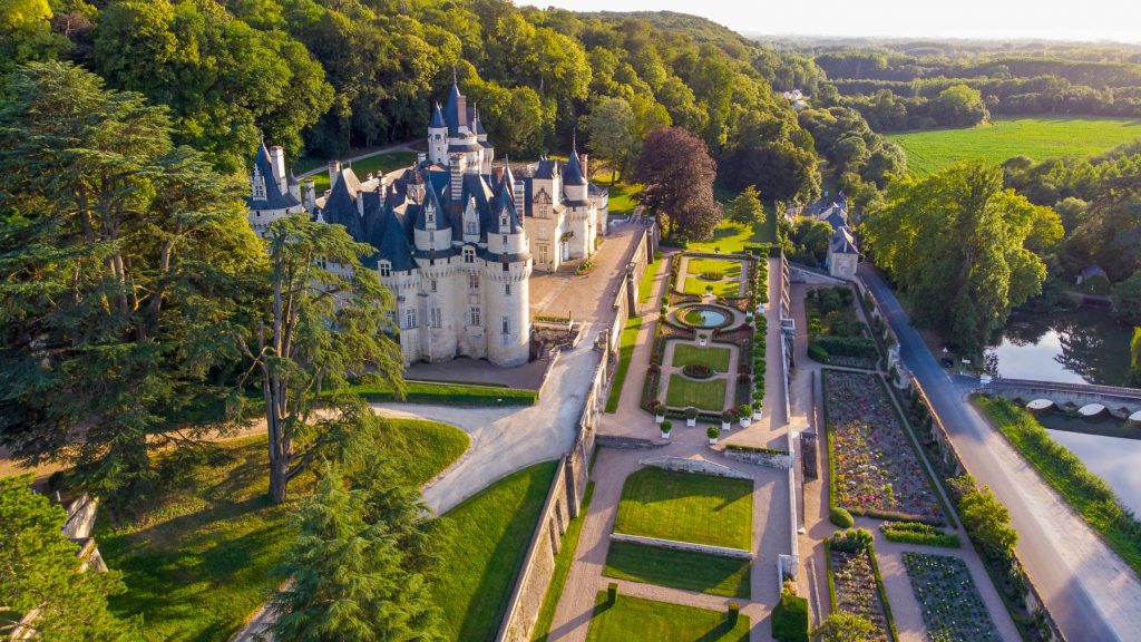 Castle of Ussé - Loire Valley, World heritage in France. 