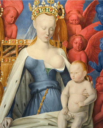 Agnès Sorel by Jean Fouquet, French history - Painting to see during the visit of Loches, France.