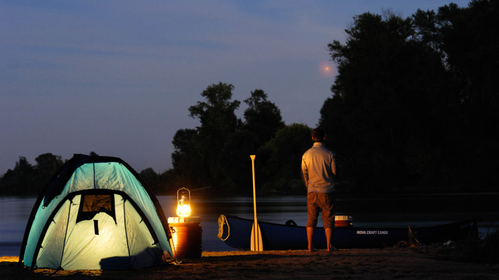 Bivouac along the Loire river - France