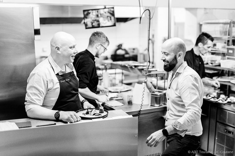 Les arpents restaurant - Chef Franck Breton and his associate