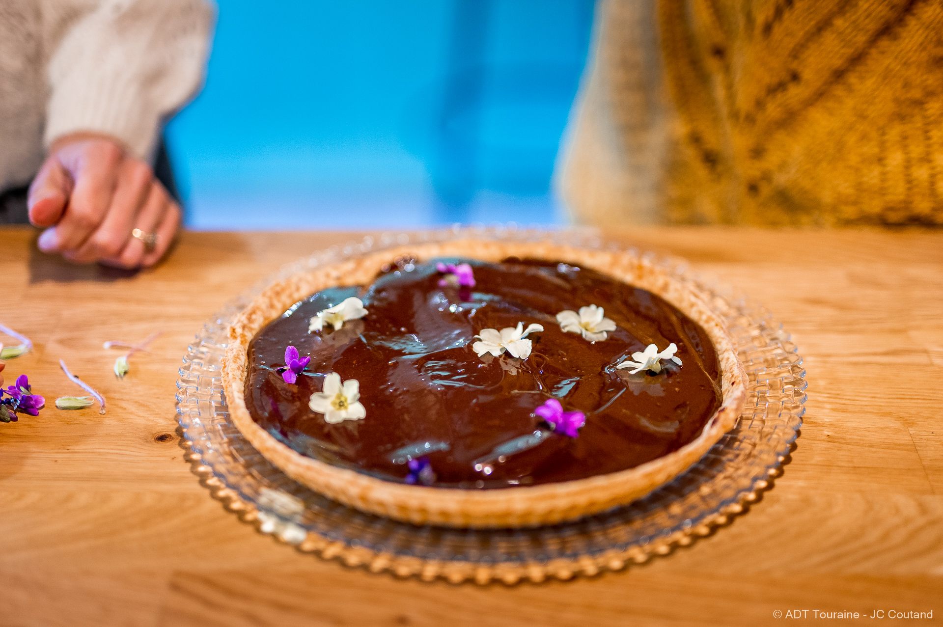 Chocolate and flowers