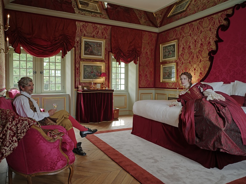 A room of Chateau Louise de la Vallière - French luxury hotel restaurant, Reugny, Indre et Loire, Loire Valley. 2 hours of Paris
