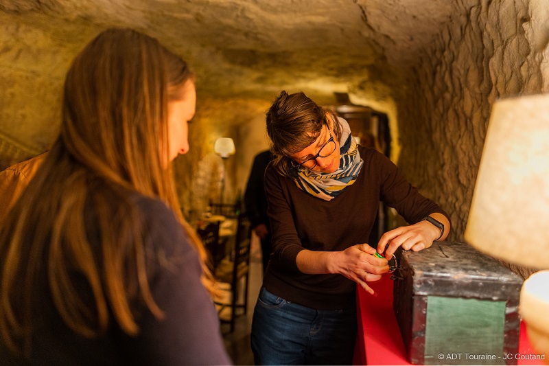 Escape game at the Vouvray cellar. Loire Valley, France. Things to do when it's raining!