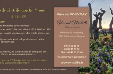 04 et 05 mai- Cave ouverte Vincent Mabille Vernou verso