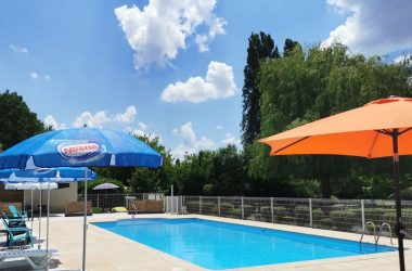 The swimming pool – La Vallée de l’Indre campsite – Montbazon, France.