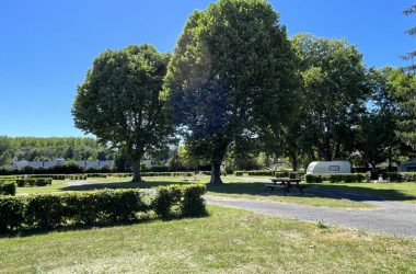 Cinq-Mars-La-Pile camper van area – Loire Valley, France.