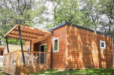 Cabins – Parc de Fierbois campsite – Loire Valley, France.