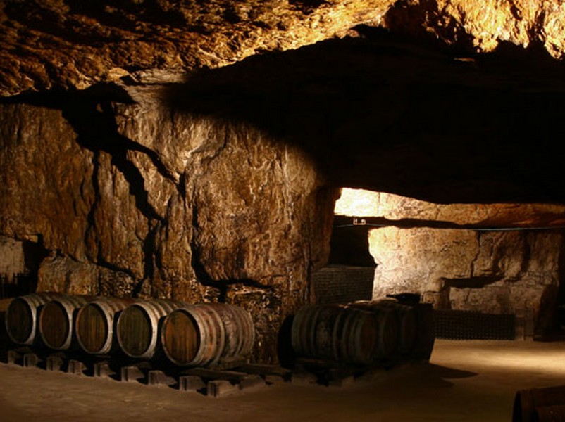 A wine cellar of the Bourgueil appellation